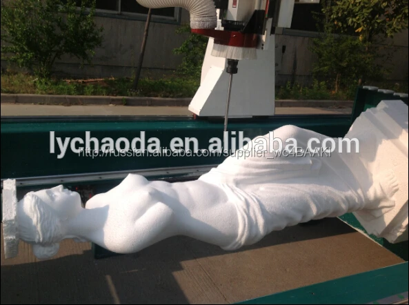 Чпу для резки EPS пены / 4 ось 3d фрезерный станок с чпу для eps, пенополистирола, pu, полистирол