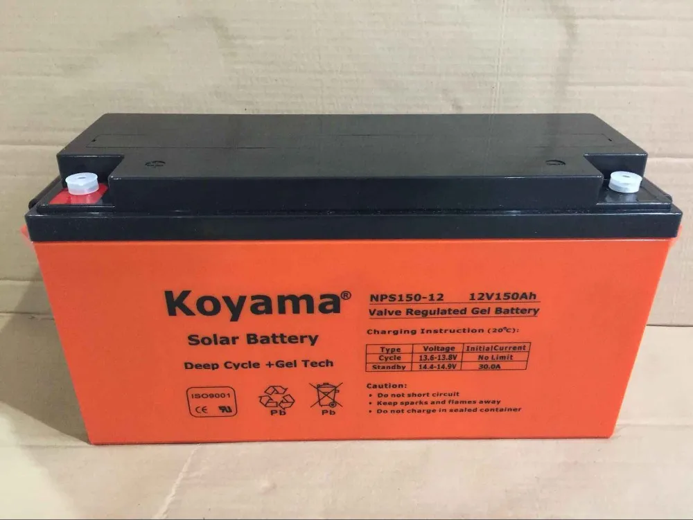 cheap price gel solar battery supply 12V150Ah