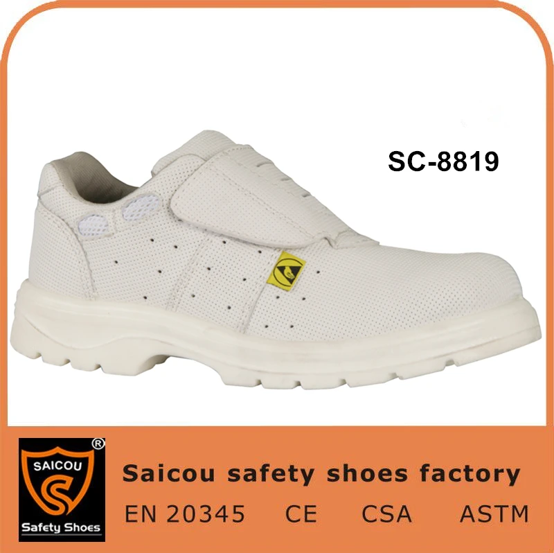food factory and cleaning room microfiber slip resistant safety shoes SC-8819