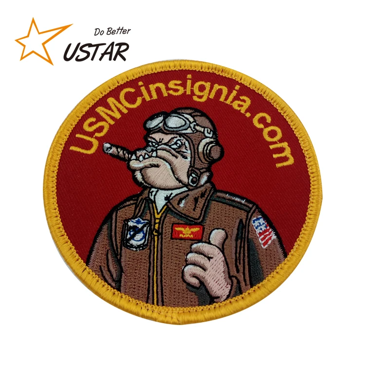 No Minimum Order China Factory Cheap Custom Large Sew On Embroidered Patches For Clothes