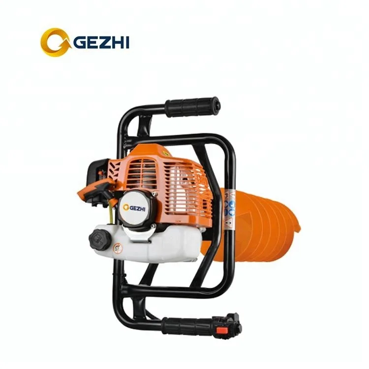 2 stroke 63cc gasoline earth auger for garden drill reliable quality CE GS EMC approval GZ-EA630