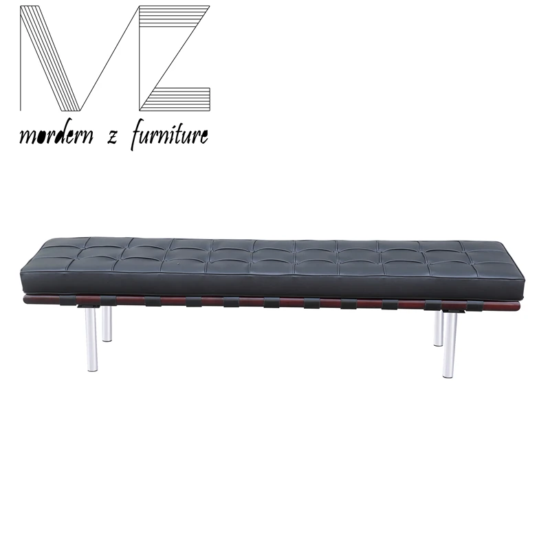 Современная Барселона Кожа магазин обуви длинная скамья, кресла