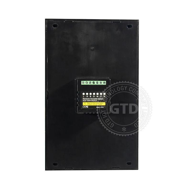 Newest Factory Producing 22*14CM tempered glass multi-function DND corridor doorplate, with gold LOGO