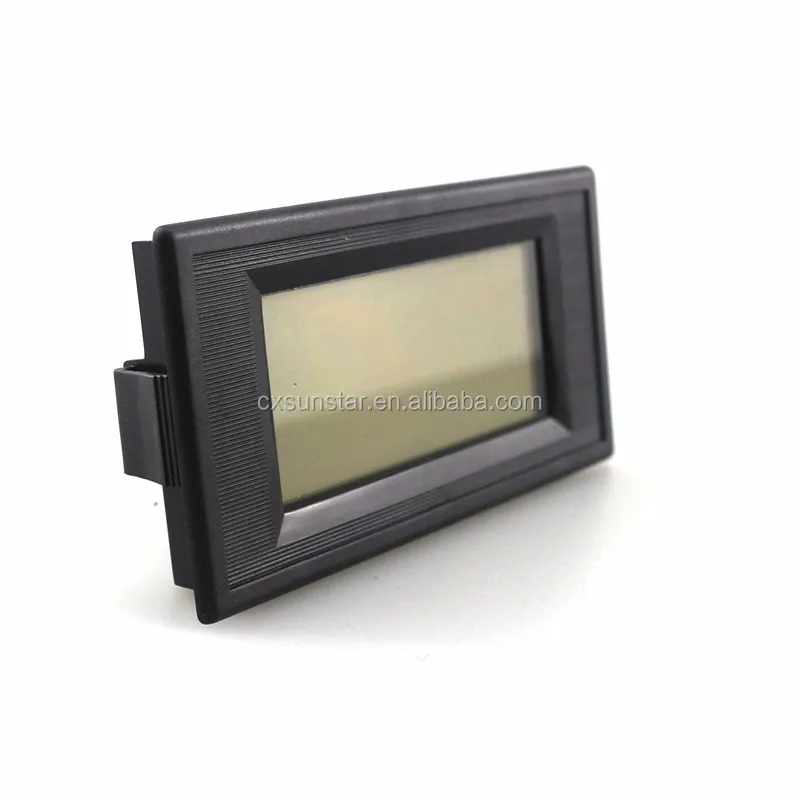 DC +/-100A 12V Digital LCD Ammeter Ammpere Current Panel MeterPositive Negative Tester Blue Backlight 3 Digit Four Wires