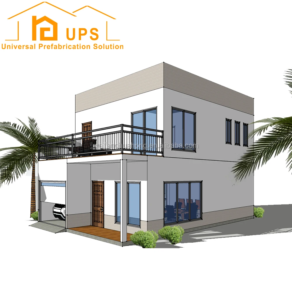 2018 New Two Floors Prefab House Villa with Garage