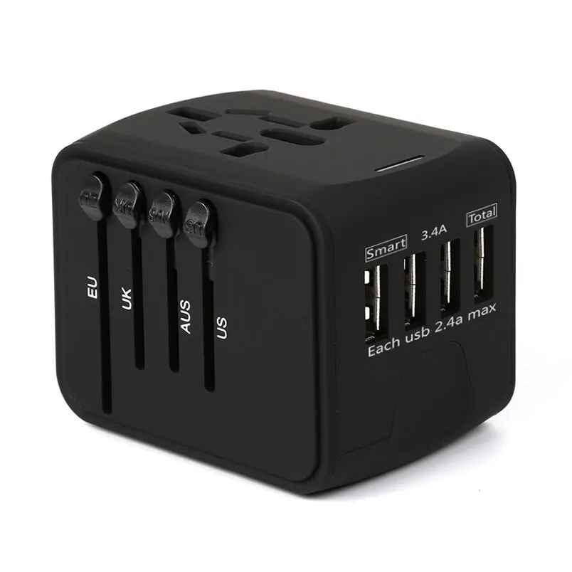Best selling mobile accessories UK plug universal travel adapter ac dc power adapter travel adapter with usb port