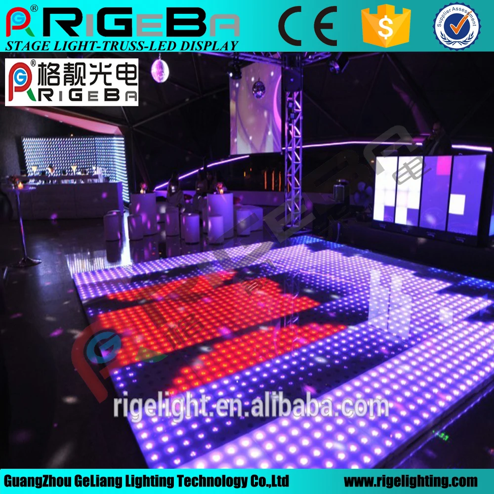 60CM*60CM led digital portable dance floor for wedding events