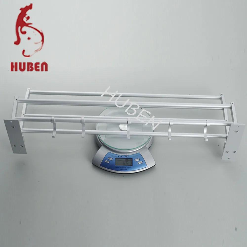 Wall hang aluminum towel shelf