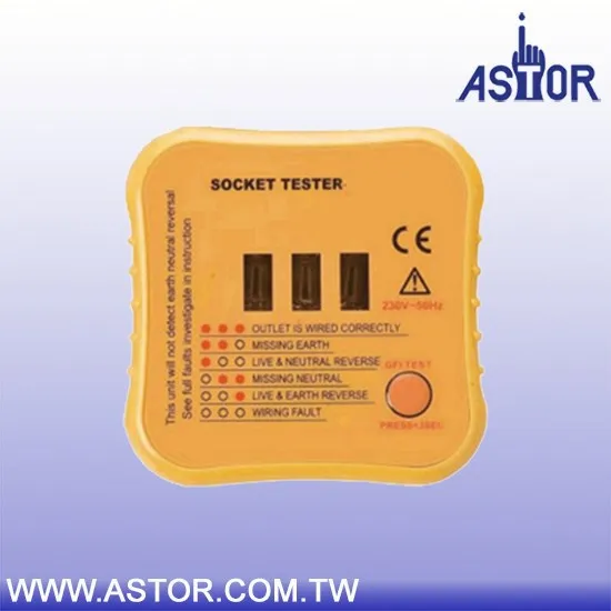 Европейский великобритания тип знак неонового света обнаружить неисправность подключения статус в 3 провод разъем тестера