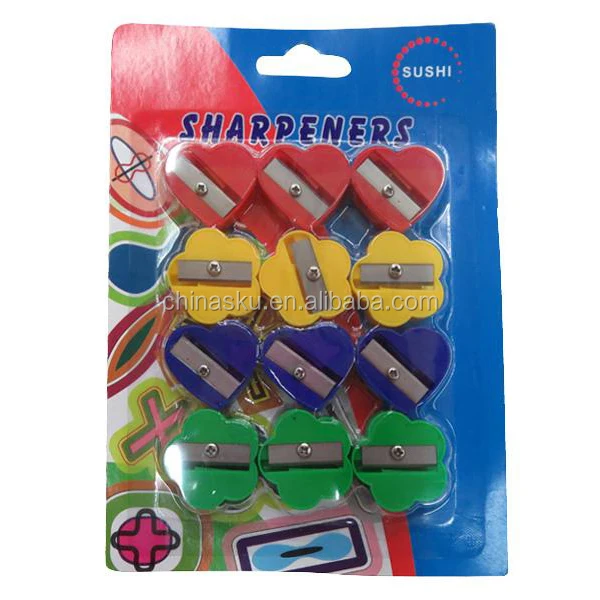 Plastic fancy manual pencil sharpener