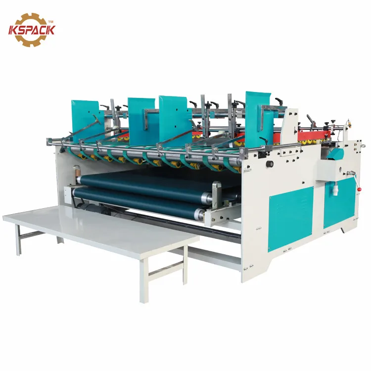 
Semi automatic corrugated paperboard folder gluer machine 2 pieces 