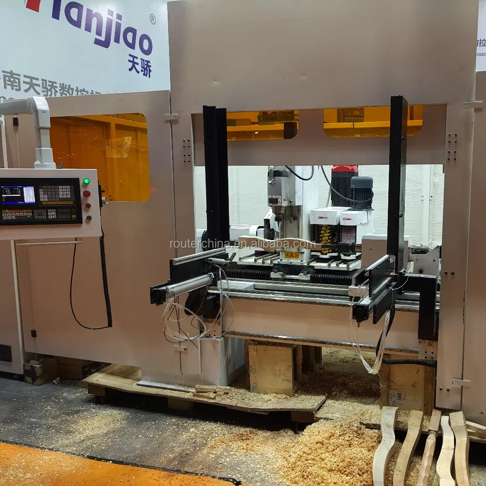 headman China Lathe Machine CNC wood Turning center For WOOD Working