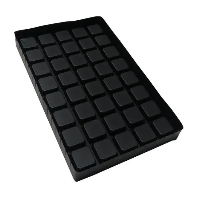 
Custom 24 Cavity Black PS Plastic Blister Insert Trays For Chocolate 