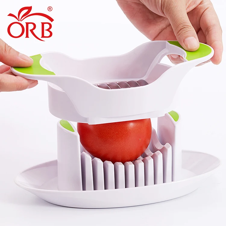 Kitchen Multifunctional Manual Fruit and Vegetable Cutter Easy-to-Use Tomato slicer with stainless steel blade