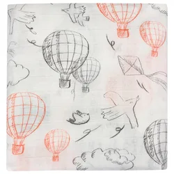 Custom Print Silk Muslin Cotton Wraps Organic Newborn Baby Swaddle Blanket