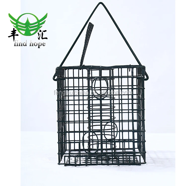 round metal bird feeder