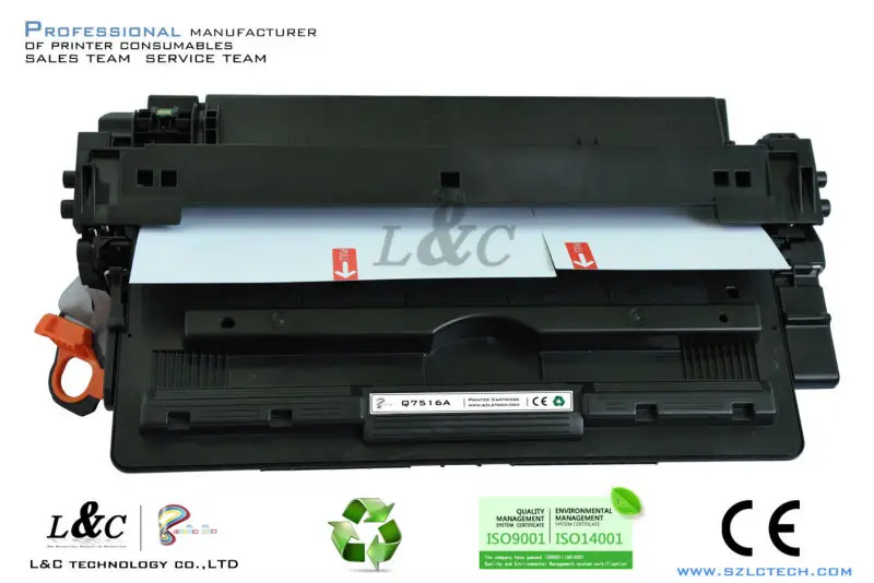 совместимый тонер 16a 7516a картридж для принтера hp