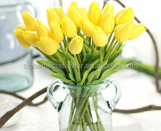 FCP1101 2024 popular artificial flowers PU tulip colorful tulip for home wedding decor