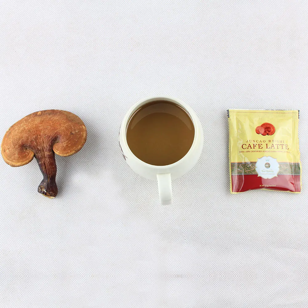 
Ready to Order Instant Ganoderma Reishi Coffee Latte on Sale Free to USA Herbal Extract 1 Sachet/time Dark Brown 24 Months 