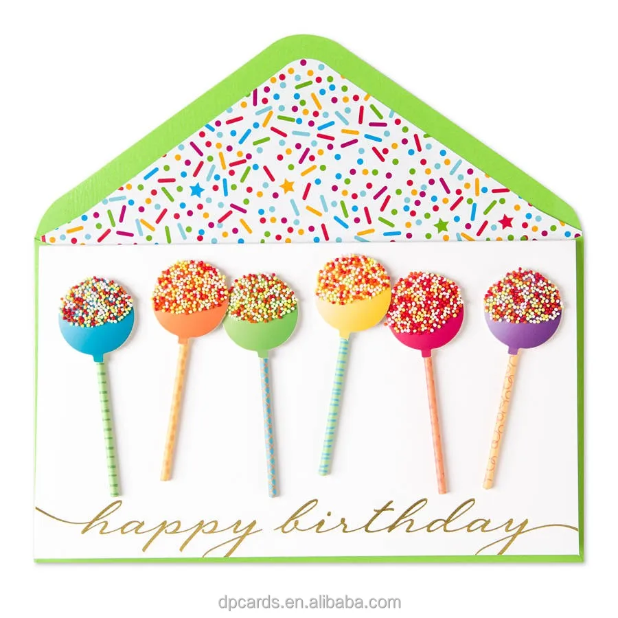 High quality best wishes happy birthday card with best price