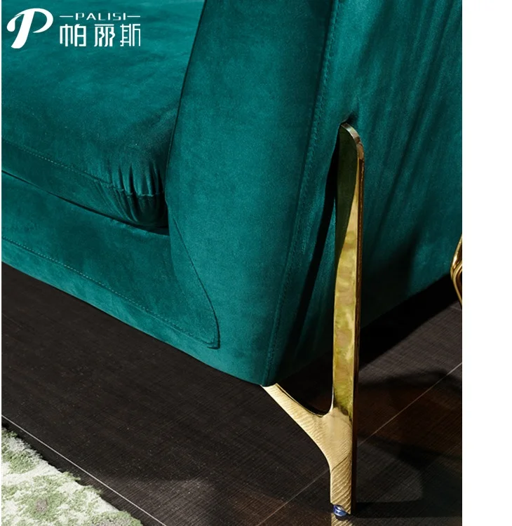 Postmodern Living Room Luxury Design Sofa set Furniture Stylish Nordic Velvet Couch Set 321 Sofa wholesale