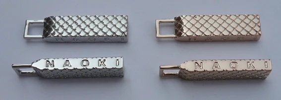 30mm debossed logo zipper pull,custom zipper puller