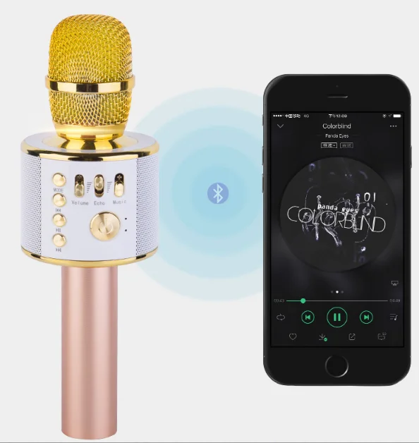 3-in-1 Handheld Wireless Karaoke Microphone  speaker  portable karaoke