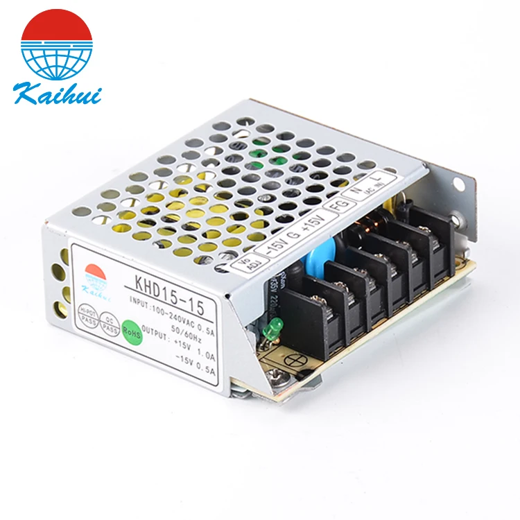 High Frequency Power Supply Source smps +15v -15v 22.5W dual output