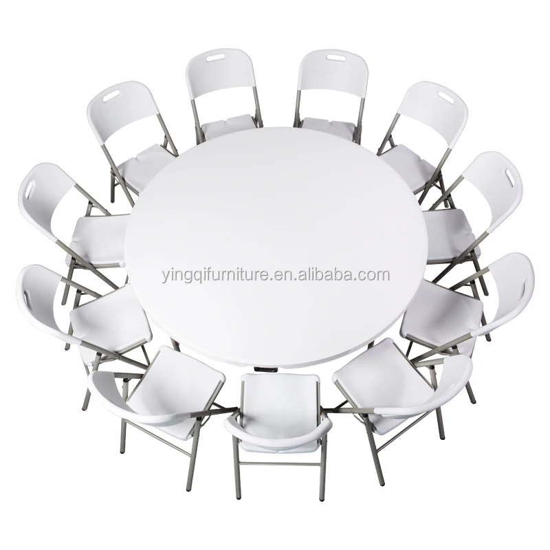 Used Wholesale 6ft Plastic Round Folding Table