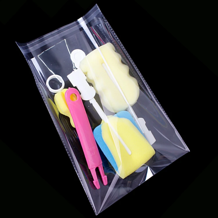 Custom Printing And Size Cellophane Clear OPP Self Adhesive Plastic Tear Off Plastic Bag