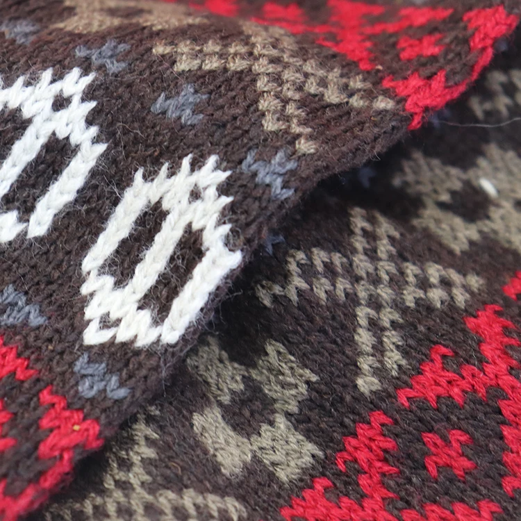 Classic Fashion In Stock Double Layer Kids Scarf Jacquard Neck Warmer Knitted Children Soccer Scarf