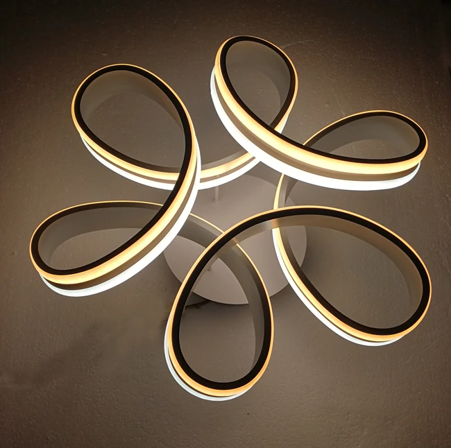 Decorative bedroom led Ceiling Light , Modern Aluminum + silica gel  materials  Led Chandelier Fixtures  (FB59-6C)