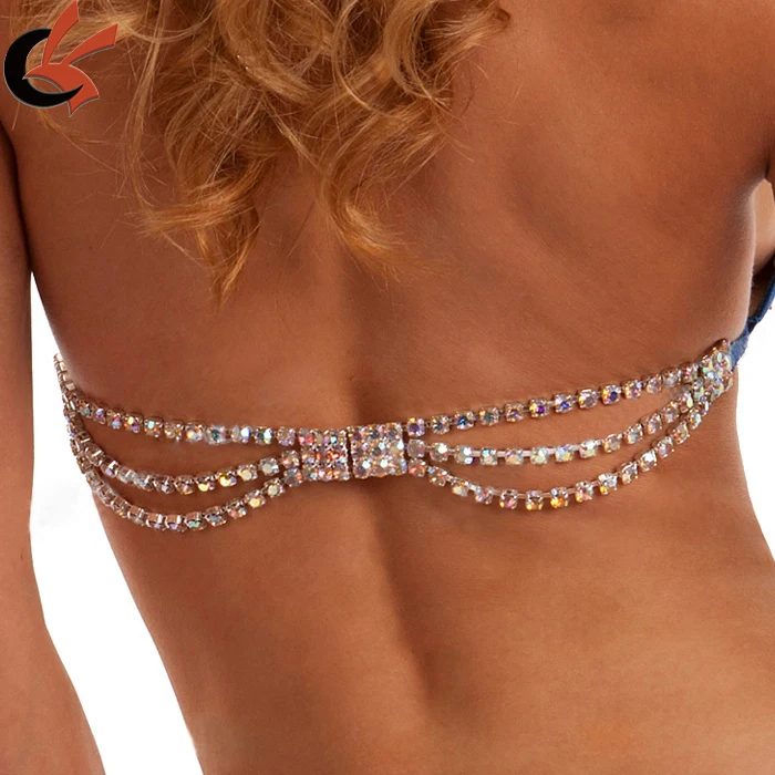 2 шт./комплект, прозрачные стразы для украшения бикини