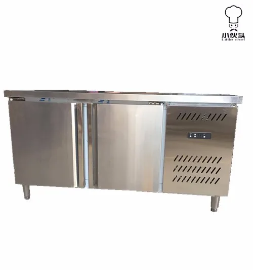 Refrigerator worktable with stainless door 0.25L 220V