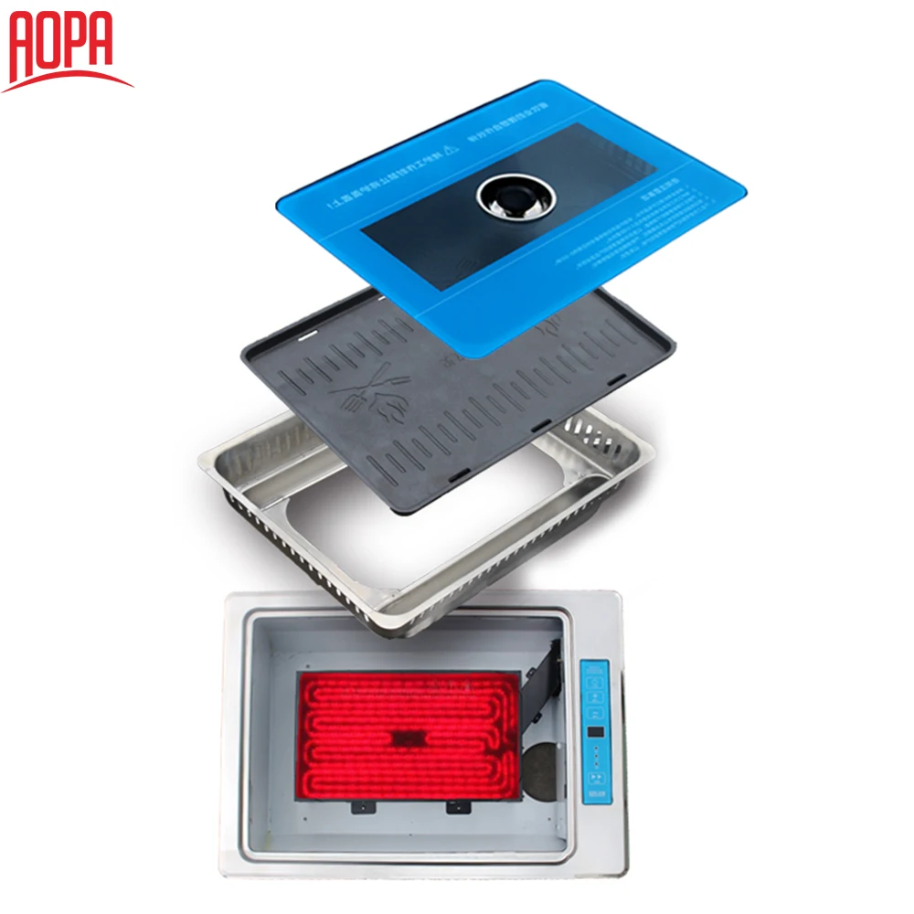 AOPA Smokeless Restaurant Korean BBQ Grill Table
