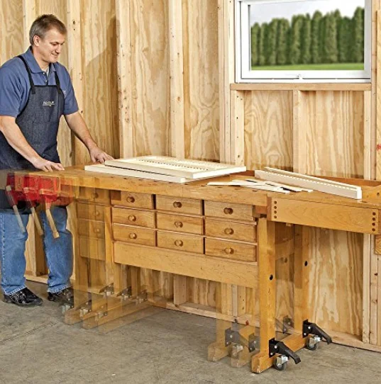 WBD 4-piece set Ruedas para banco de trabajo workbench caster wheels