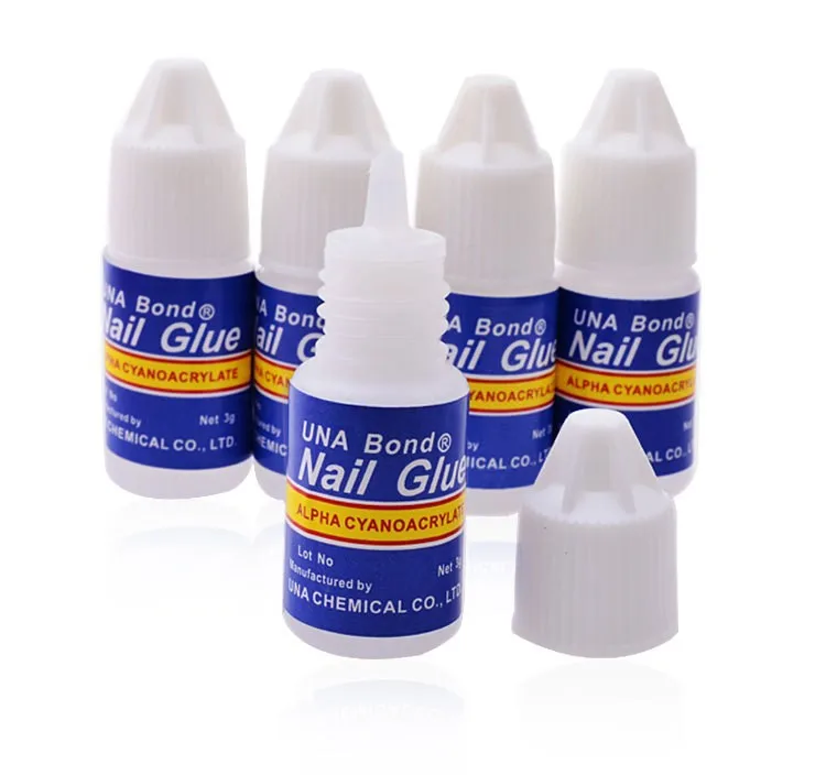 5pcs 3g Glitter Acrylic Rhinestones Decoration With Nail Art UV Gel Nail Tips Glue Fast Drying