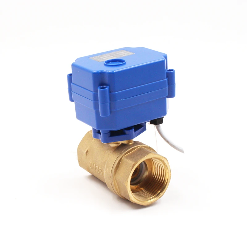 dn25 ball valve electric pool valves brass 2 way motorized ball valve DN25 DC12V 3-6V CR01 CR02 CR05
