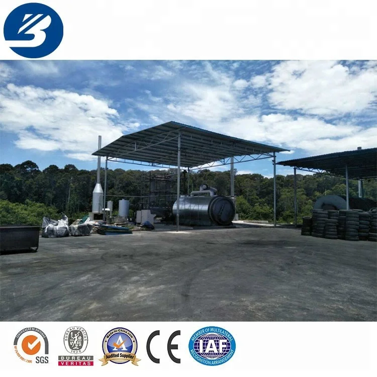 Waste plastic raw material pyrolysis manufacturer newest plant for sales pyrolysis plant