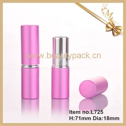 Make Your Own Cosmetic Lipstick Tube Pink Aluminium Empty Round Lipstick Tube