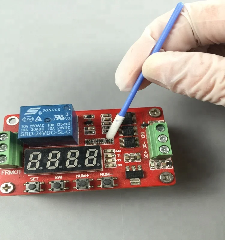 
Cleaning Round Foam Swab Blue Stick For Cleaning LCD PCB 