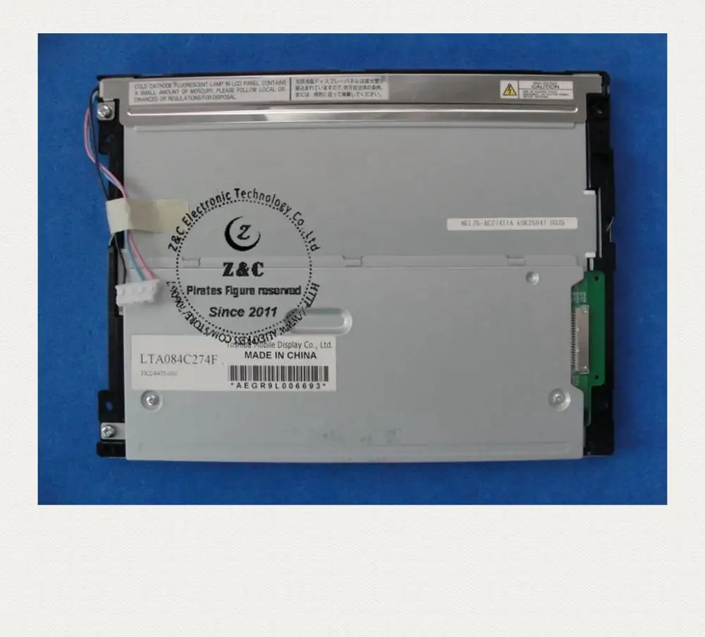 New Original 8.4 inch 800*600 (SVGA) LTPS TFT Display Replacement for Toshiba LTA084C274F LTA084C270 LCD Display Screen
