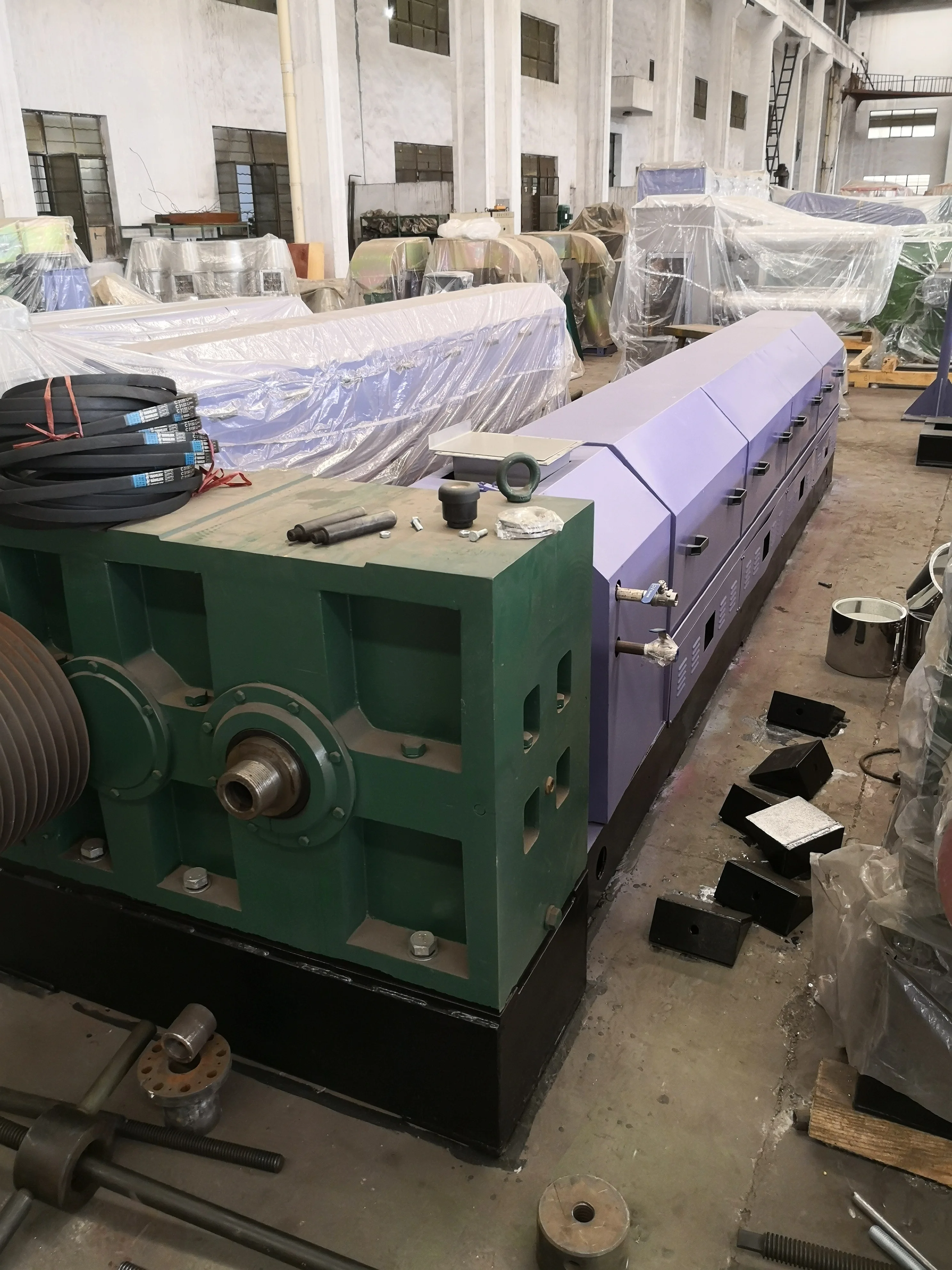 GangYing manufacturer PET raw material polyester staple fiber production line