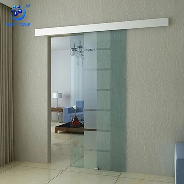 Bathroom Entry Doors (KT9003) Aluminum Frame Glass Stainless Steel SLIDING DOORS Tempered Glass Contemporary Interior Doors KMRY