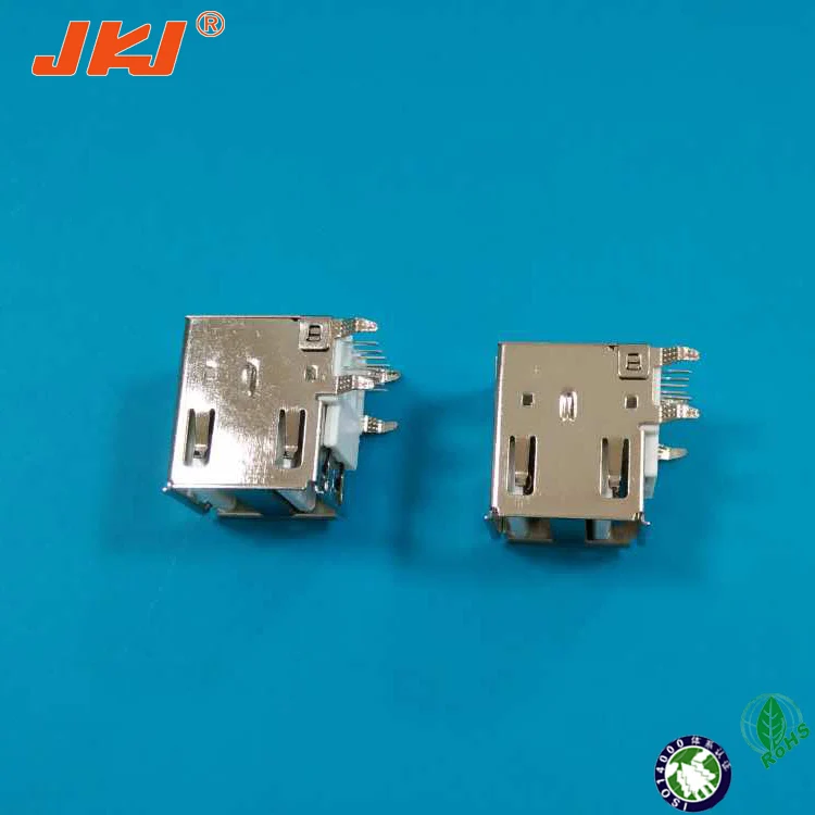 
USB 2.0 header double stack connector,right angle pac mount usb connector 