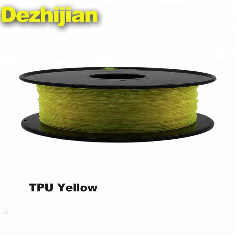 DEJIAN TPU filament Yellow Transparent filament 3mm 1.75mm
