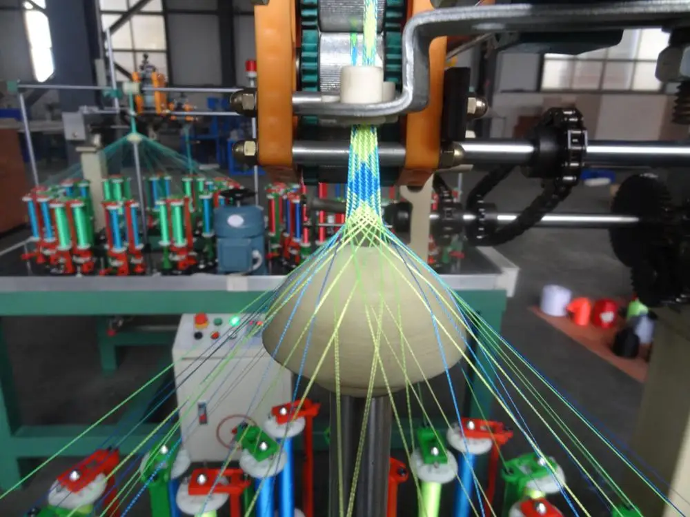 CE высокоскоростная 40/2 плоская машина для плетения шнурков