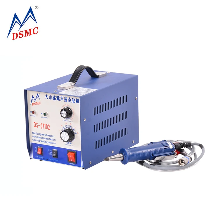 Handheld Manual Ultrasonic Apparel Diamond Template Machine Desktop Hotfix Automatic Rhinestone Setting Machine