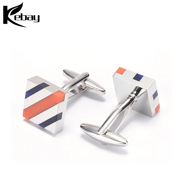 Stainless steel luxury custom cufflinks and tie clips