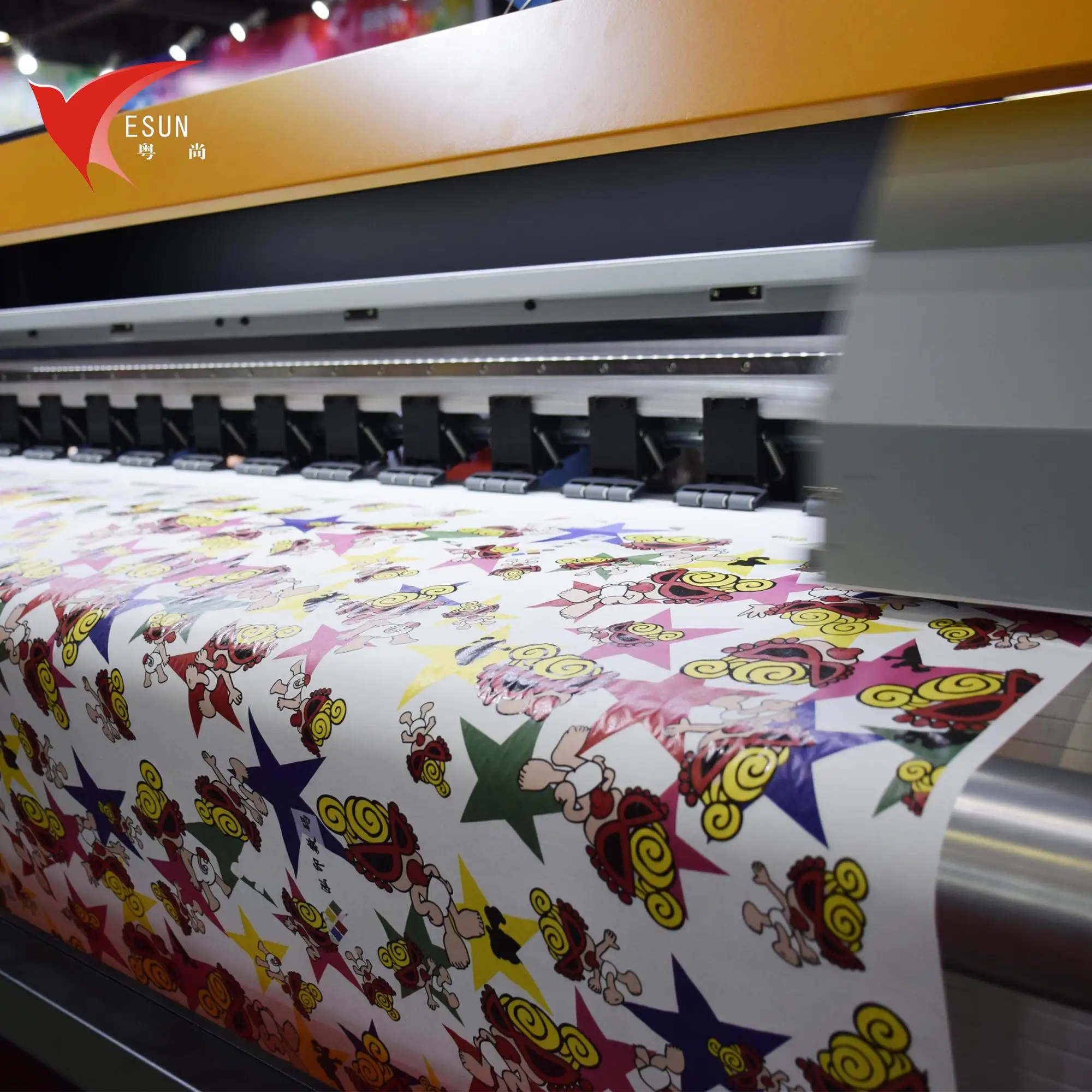 New four printer head sublimation digital printing machine for fabric